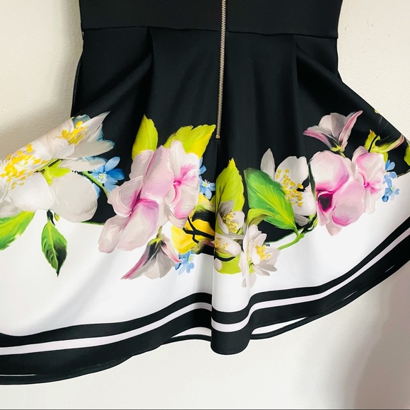 TED BAKER LONDON Vidaa Floral Fit & Flare Dress 5 - Picture 11 of 15